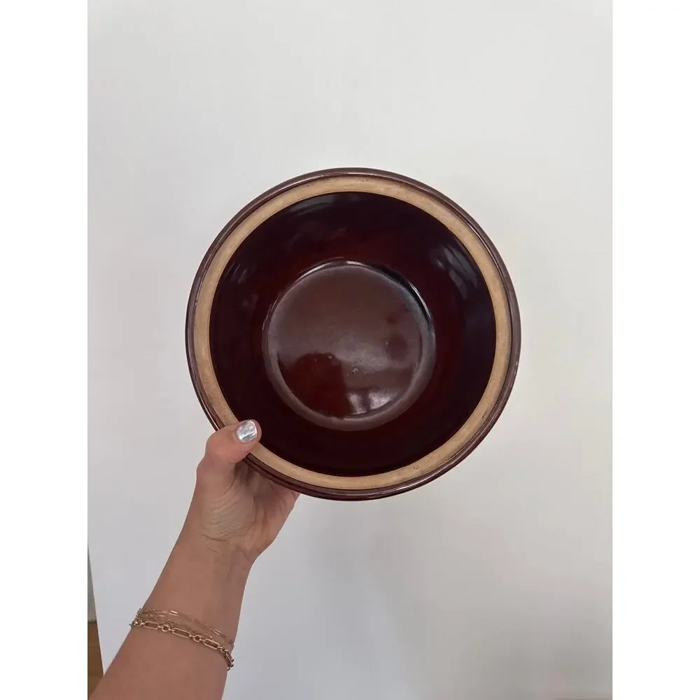 Mar-Crest 1950’s Oven-Proof Stoneware Covered Bean Pot Brown